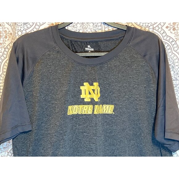 Notre Dame Logo Gray Mens T-Shirt Size L By Knights Apparel - Picture 4 of 10